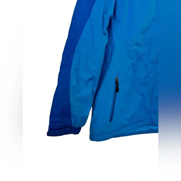 LL Bean Womens Rugged Ridge Parka Coat Jacket Waterproof Primaloft XL Blue - Picture 6 of 16